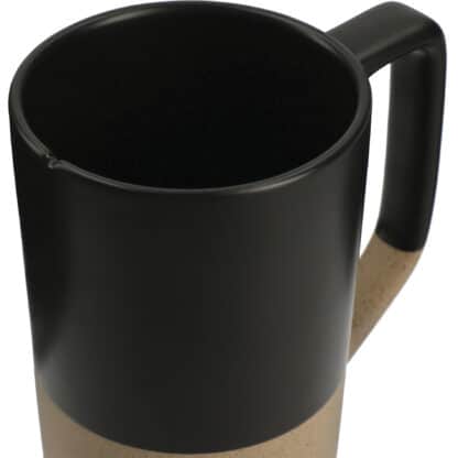 Tea & Coffee 16 oz Ceramic Mug with Wood Lid - Image 2