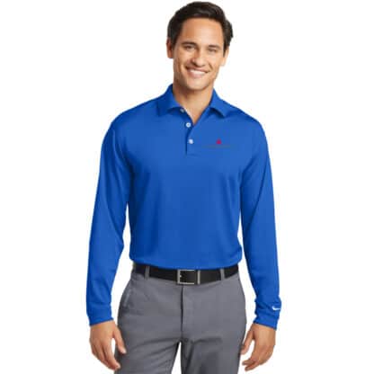 Men’s Nike Dri-Fit Long Sleeve Polo - Image 4