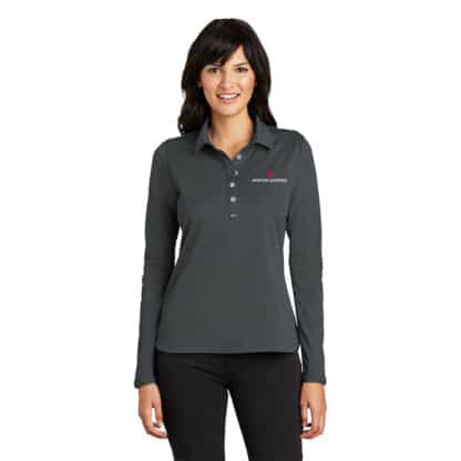 Ladies Nike Dri-Fit Long Sleeve Polo