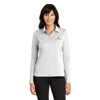 Ladies Nike Dri-Fit Long Sleeve Polo - Image 5