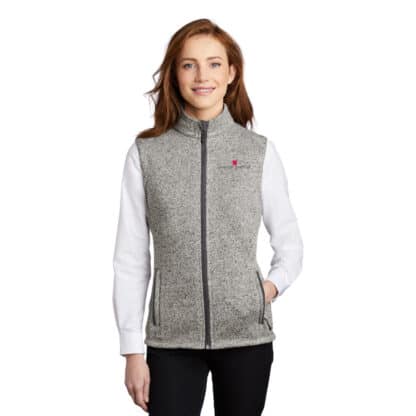 Ladies Sweater Fleece Vest