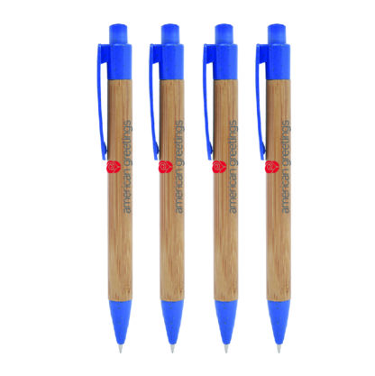 Bamboo Wheat Pen, 4 Pack