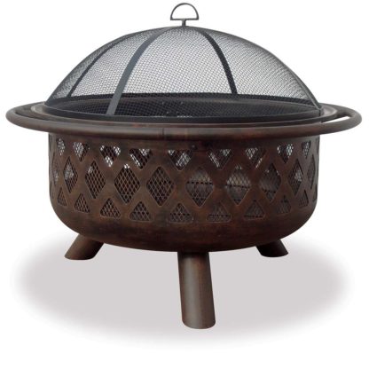 32" Wide Bronze Firebowl